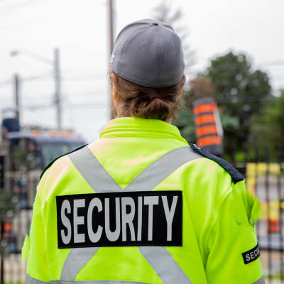 Security guard in a shopping-mall